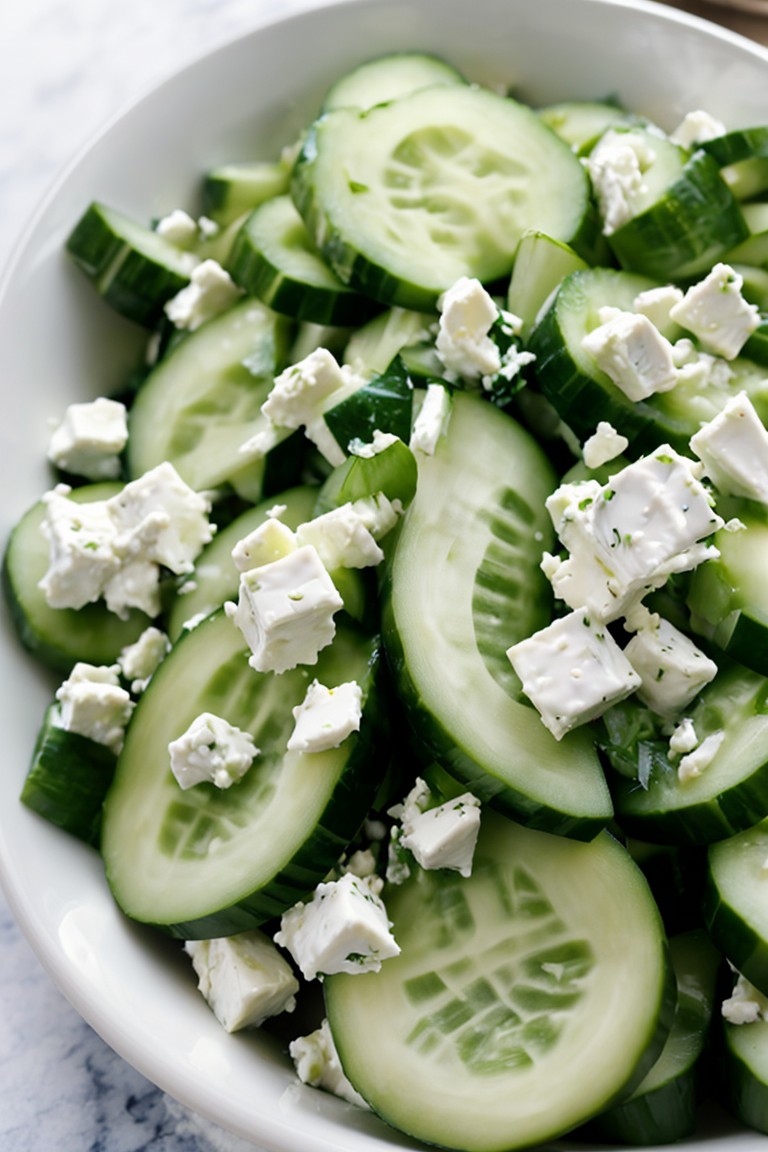 Cucumber and Feta Cheese Salad