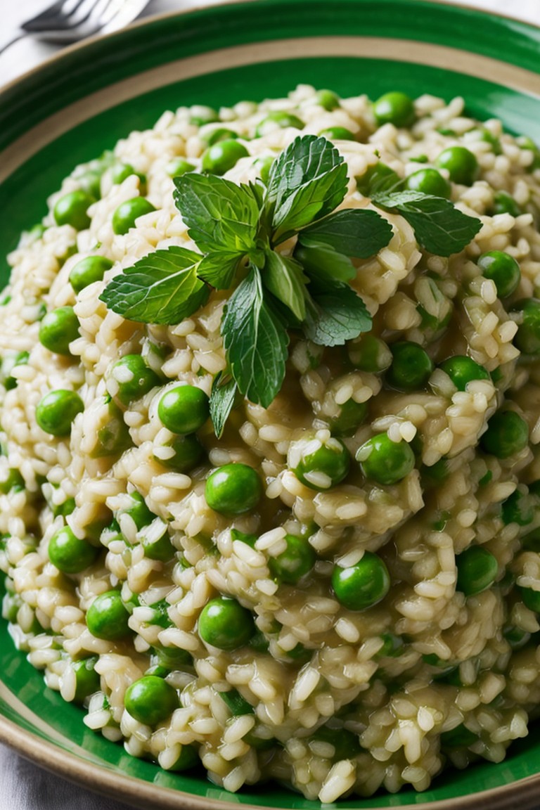 Mint and Pea Risotto