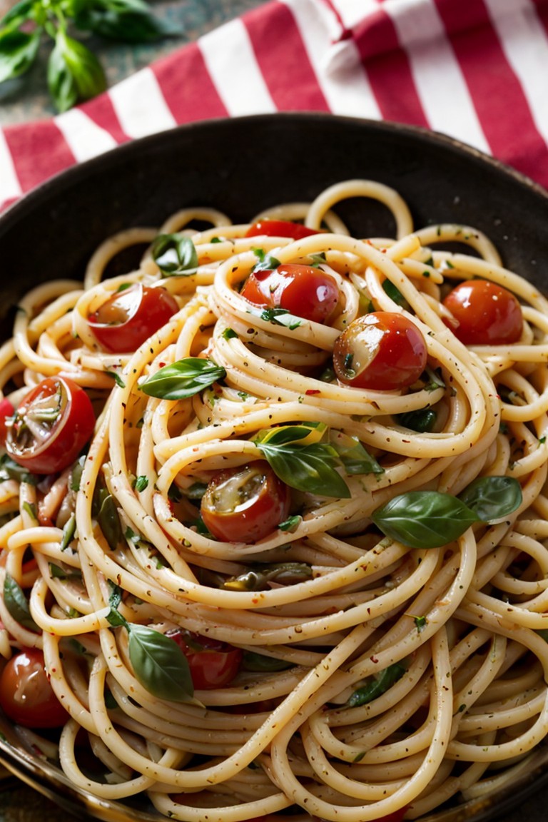Olive and Tomato Pasta