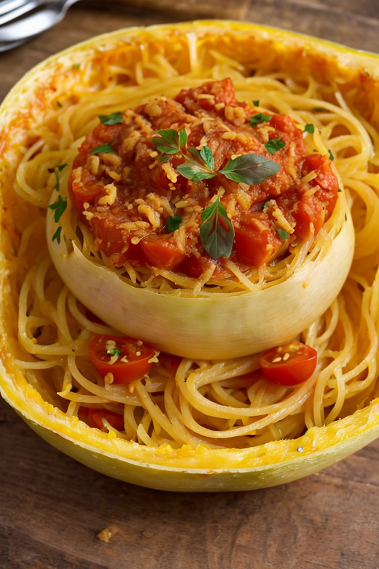 Spaghetti Squash and Tomato Bake
